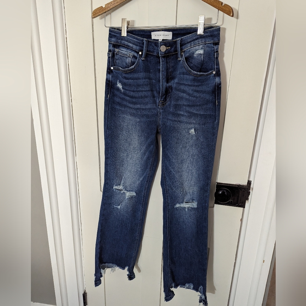 Risen High Rise Crop jeans